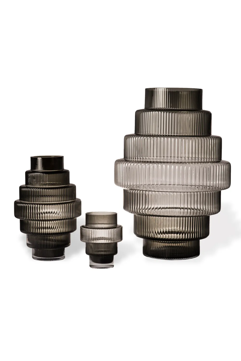 Dark Gray Glass Vase S | Pols Potten Steps