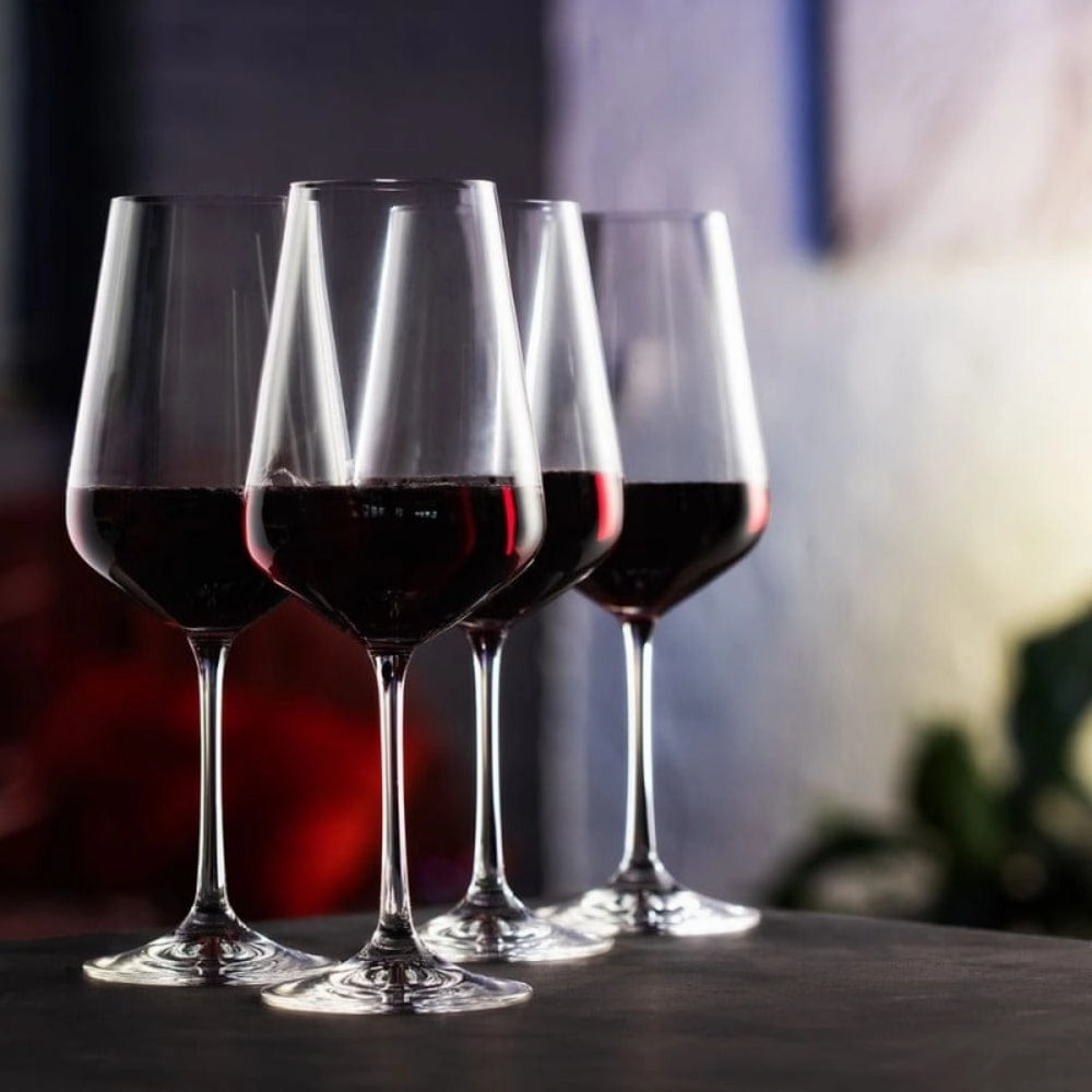 Dartington Cheers! Red Wine Glass, Set of 4