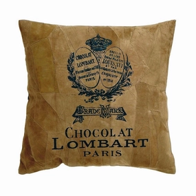 Decorative Simple Real Leather Pillow With Earthy Brown Shade pillows,bed pillow,sleeping cushion