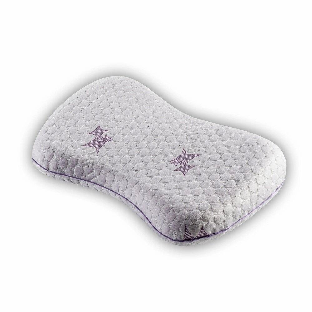 Decorotika Ametist Neck Support Dynamic Memory Foam Standard Pillow - white/cream pillows,bed pillow,sleeping cushion