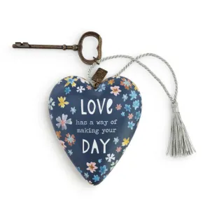 Demdaco Love Has A Way Art Heart Decorative Mirror,Home Decor Mirror