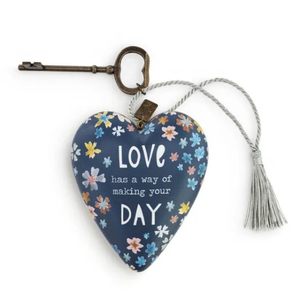 Demdaco Love Has A Way Art Heart Decorative Mirror,Home Decor Mirror