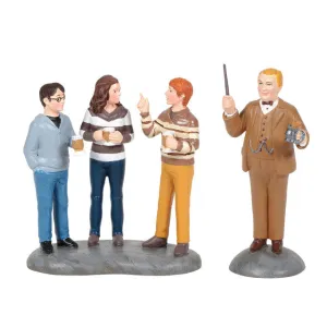 Department 56 Wizarding World of Harry Potter Village Professor Slughorn & the Trio, Harry, Hermione, and Ron Figurine Set Decorative Mirror,Home Decor Mirror
