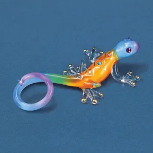 Desert Diamond Gecko Figurine Decorative Mirror,Home Decor Mirror
