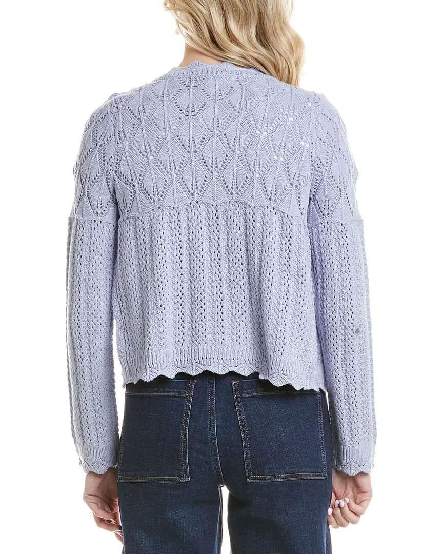 Design History Button Front Cardigan