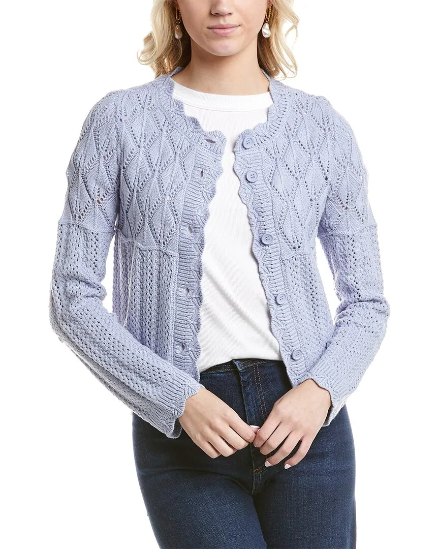 Design History Button Front Cardigan