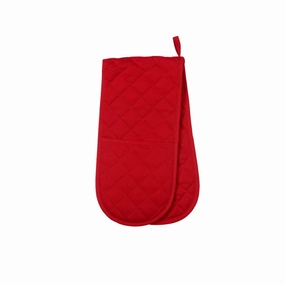 Dexam Double Oven Glove- Love Colour Scarlet Kitchen,modern kitchen essentials