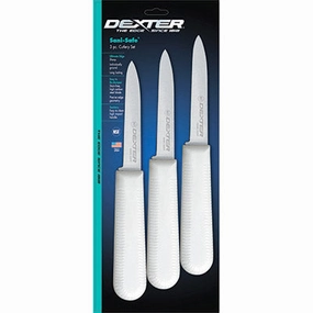 Dexter Sani-Safe S104-3 (15383) 3-1/4" Cook's Style Paring Knife, Pack of 3 Food Storage,Food Containers