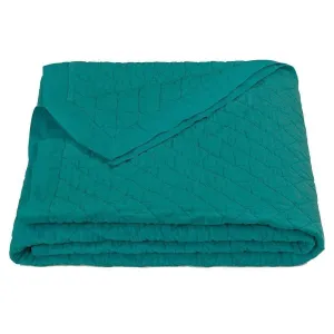Diamond Quilted Quilts in Turquoise luxury bedding, duvet cover