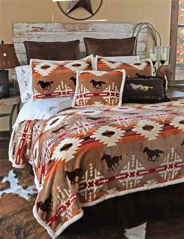 Diamond Ranch Sherpa Bedding