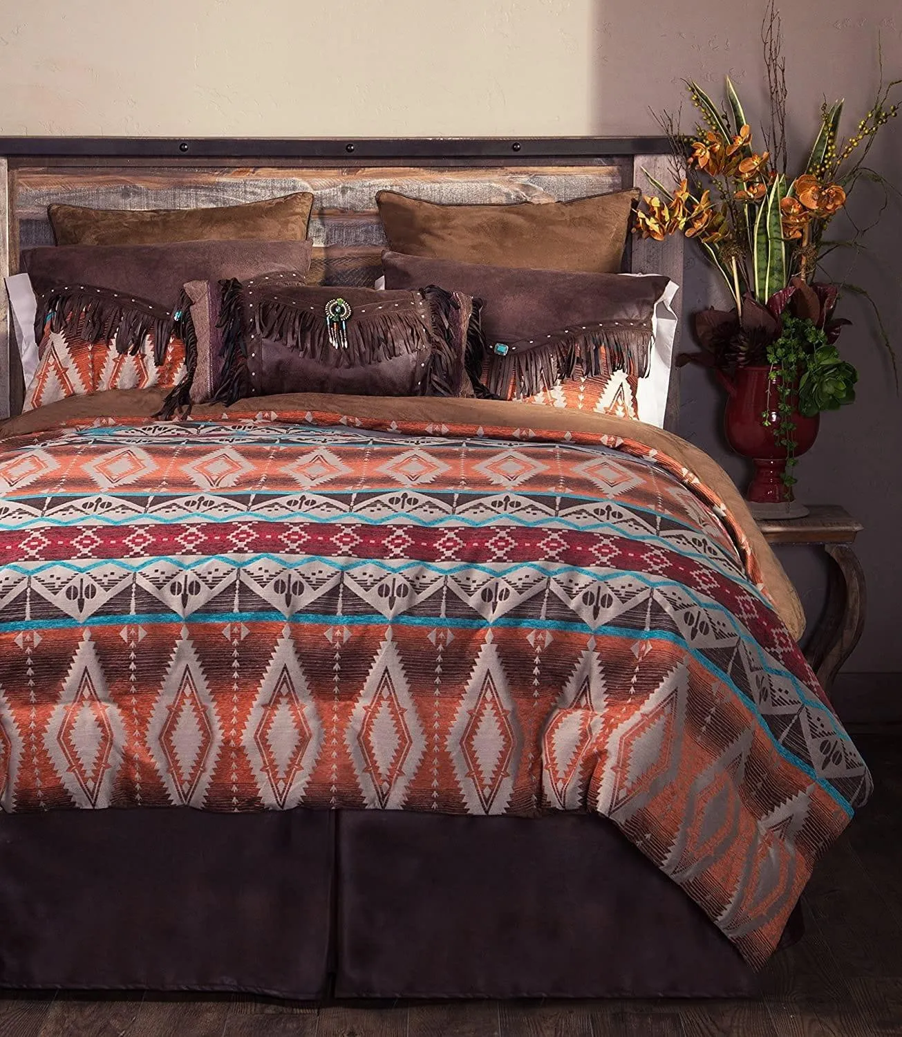 Diamond Sage Aztec Bedding