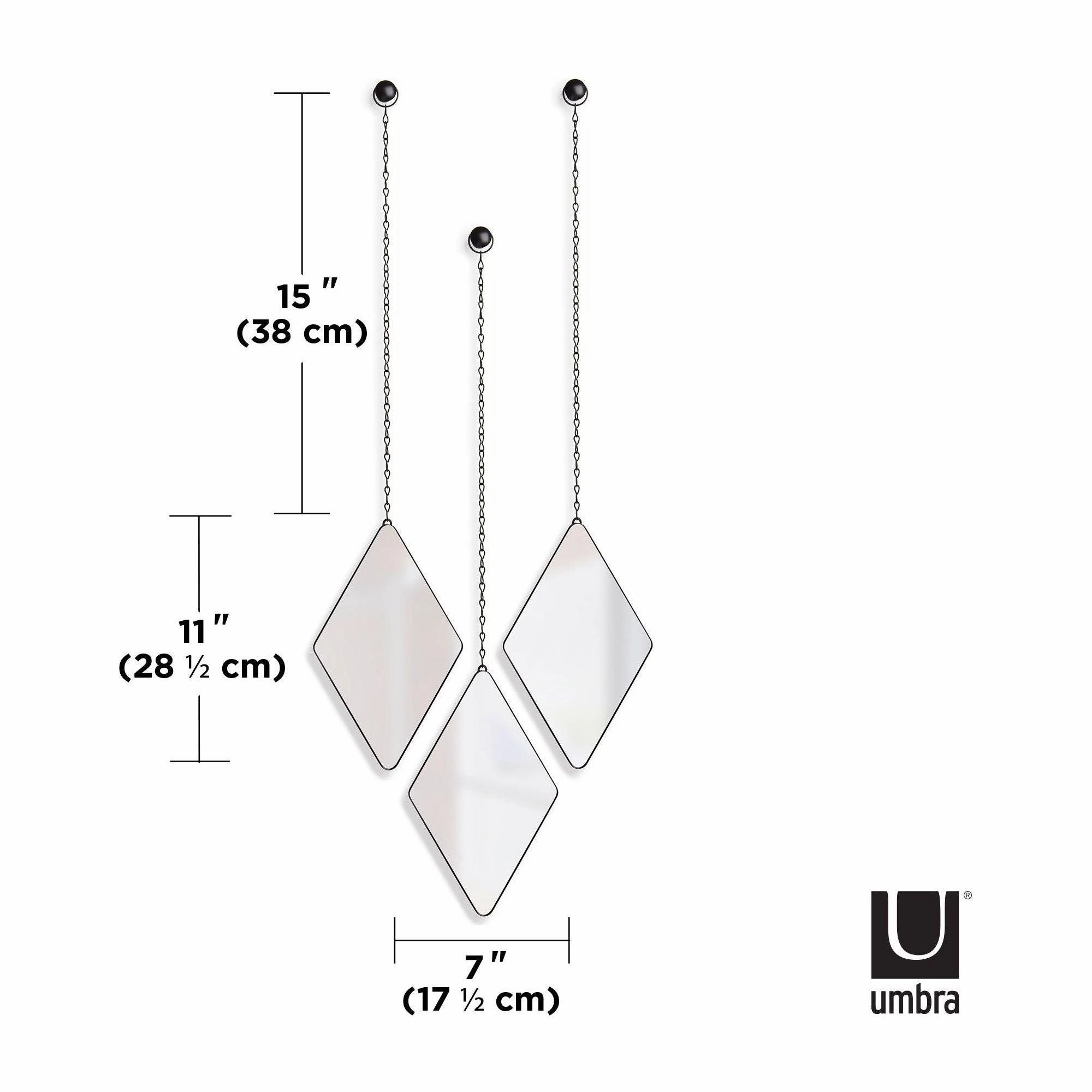 Dima Diamond Mirrors (Set of 3)