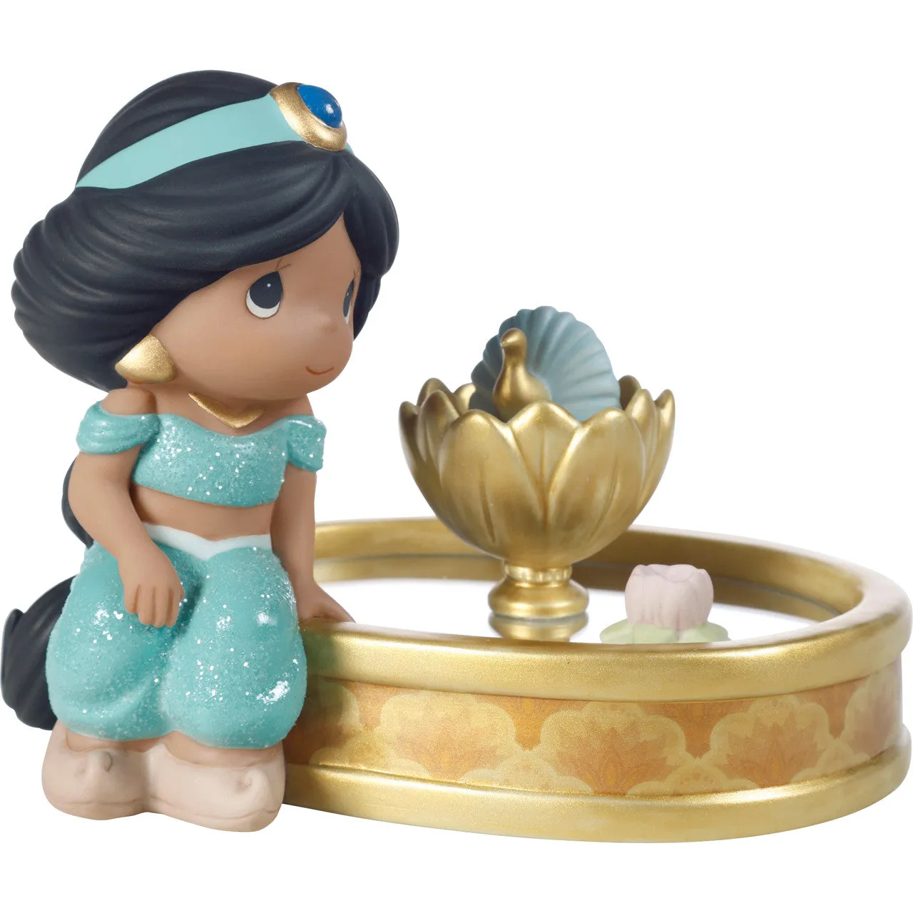 Disney Aladdin's Jasmine with Mirror Fountain Your Adventure Awaits Figurine Decorative Mirror,Home Decor Mirror
