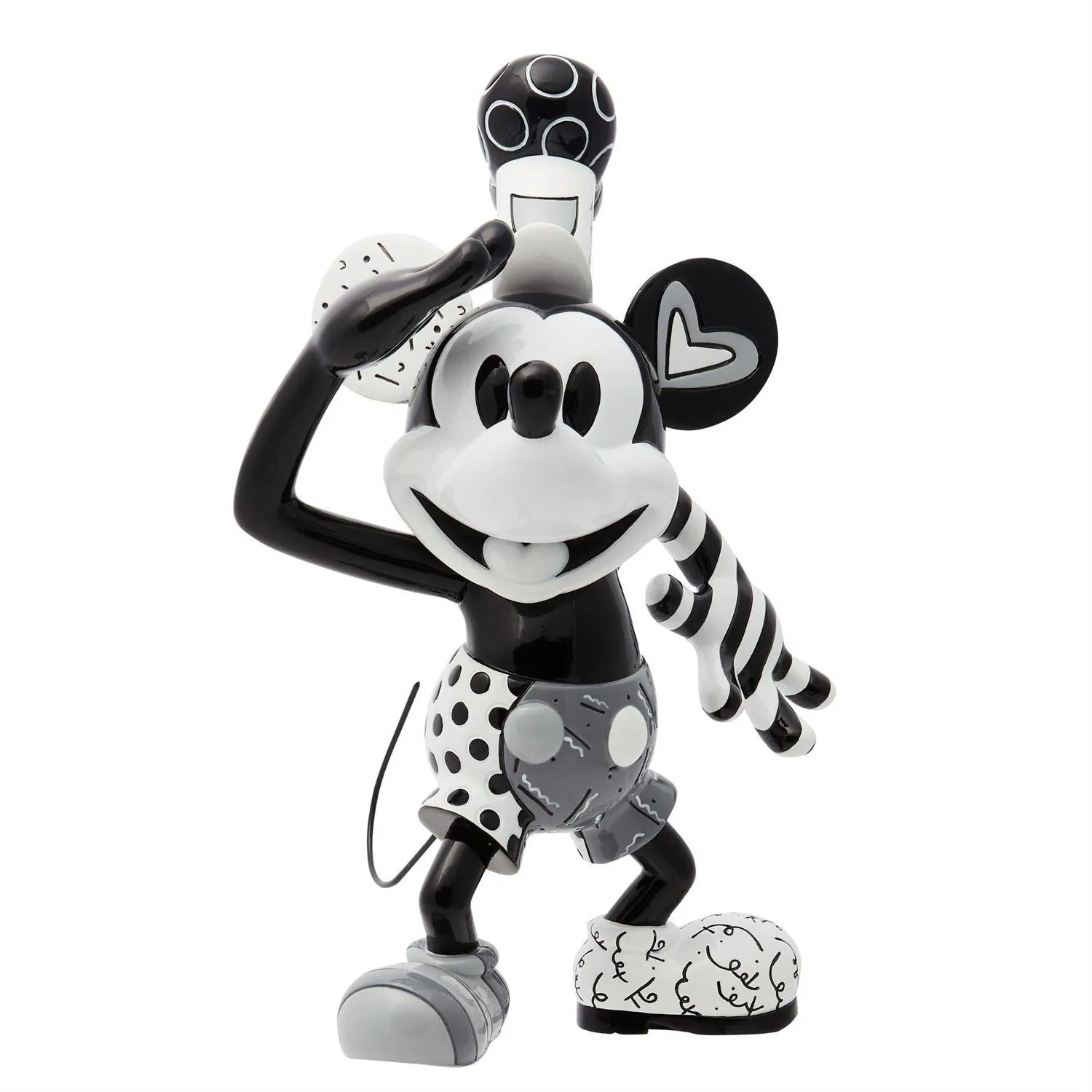 Disney Britto 9" Steamboat Willie Figurine Decorative Mirror,Home Decor Mirror