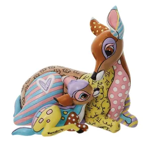 Disney Britto Bambi & Mother Figurine Decorative Mirror,Home Decor Mirror