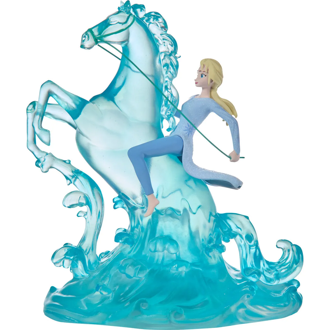 Disney Frozen II Elsa with LED Lighted Nokk Coming Out of Water Strong as the Sea Figurine Decorative Mirror,Home Decor Mirror