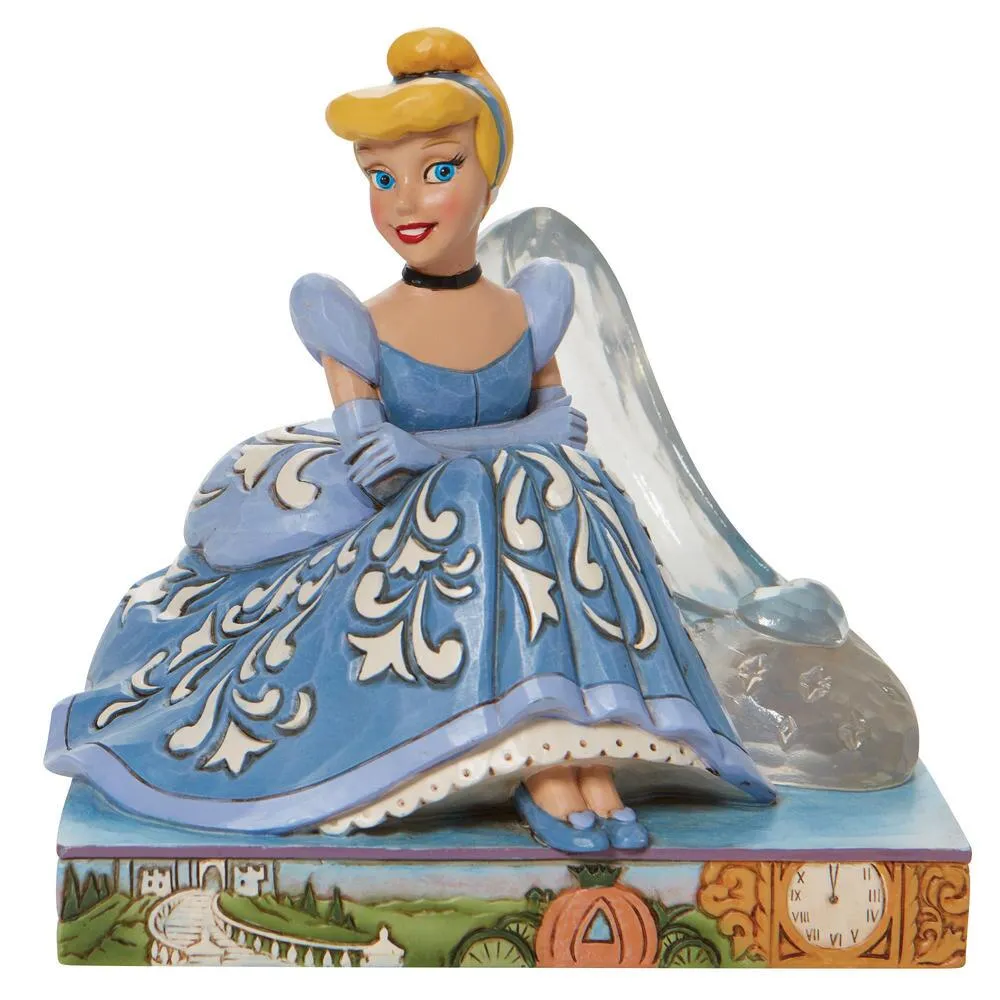 Disney Jim Shore Cinderella with Glass Slipper Figurine Decorative Mirror,Home Decor Mirror