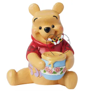 Disney Jim Shore Deluxe Winnie the Pooh with Honey Pot Statue 12" Bee Sweet Decorative Mirror,Home Decor Mirror