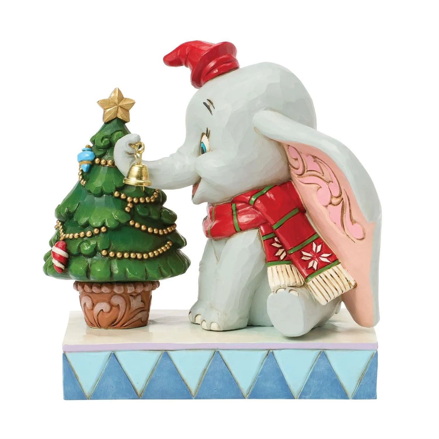 Disney Jim Shore Dumbo with Christmas Tree 5.5" Figurine Merry Moments Decorative Mirror,Home Decor Mirror
