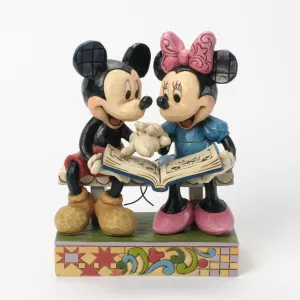 Disney Jim Shore Mickey and Minnie Looking at Photos Anniversary Figurine Decorative Mirror,Home Decor Mirror
