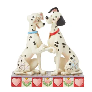 Disney Jim Shore "101 Ways to Love You" 101 Dalmatians Pongo & Perdita 6" Figurine Decorative Mirror,Home Decor Mirror