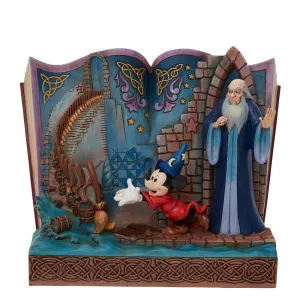 Disney Jim Shore Sorcerer Mickey Story Book Figurine Decorative Mirror,Home Decor Mirror