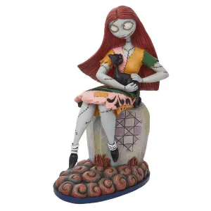 Disney Jim Shore Tim Burton's The Nightmare Before Christmas Sally Holding Black Cat on Gravestone Figurine Decorative Mirror,Home Decor Mirror
