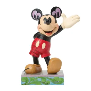 Disney Jim Shore Waving Mickey Statue Figurine 14.5" Hello Pal Decorative Mirror,Home Decor Mirror