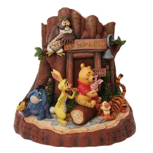 Disney Jim Shore Winne the Pooh Carved By Heart Figurine Decorative Mirror,Home Decor Mirror
