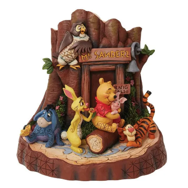 Disney Jim Shore Winne the Pooh Carved By Heart Figurine Decorative Mirror,Home Decor Mirror