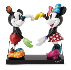Disney Mickey & Minnie In Love Figurine by Romero Britto Decorative Mirror,Home Decor Mirror