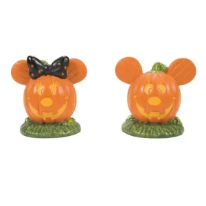 Disney Mickey's Pumpkintown Set of 2 Mickey and Minnie Topiaries  by Department56 Decorative Mirror,Home Decor Mirror