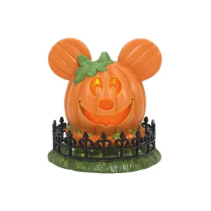 Disney Mickey's Pumpkintown Town Center Light Up Pumpkin Figurine by Department56 Decorative Mirror,Home Decor Mirror