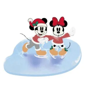 Disney Showcase Mickey & Minnie Ice Skating Decorative Mirror,Home Decor Mirror