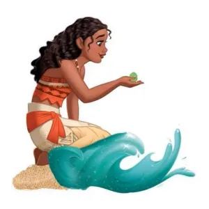 Disney Showcase Moana Wave Figurine Decorative Mirror,Home Decor Mirror