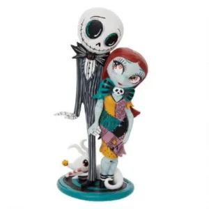 Disney Tim Burton's The Nightmare Before Christmas Miss Mindy Jack and Sally and Zero Figurine Decorative Mirror,Home Decor Mirror