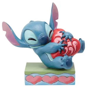 Disney Traditions Stitch Hugging Heart Figurine Decorative Mirror,Home Decor Mirror