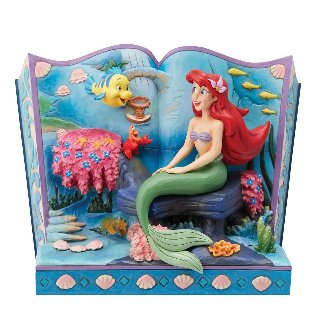 Disney Traditions The Little Mermaid Storybook Figurine Decorative Mirror,Home Decor Mirror