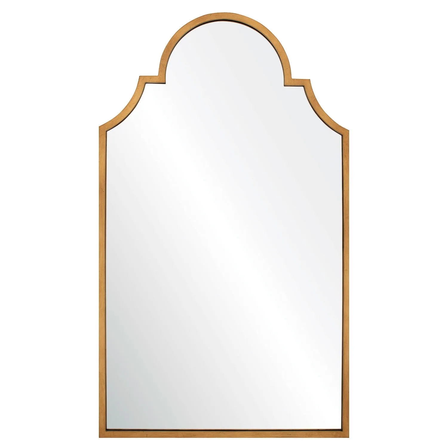 Distressed Gold Leaf Wall Mirror with Scalloped Top Cutting Board,Kitchen Board