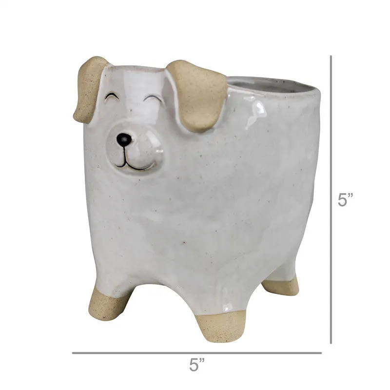 Dog Cachepot, Ceramic