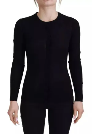 Dolce & Gabbana Crewneck Long Sleeves Pullover Women's Sweater (Pre-Owned)