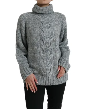 Dolce & Gabbana Elegant Cashmere Blend Turtleneck Women's Pullover
