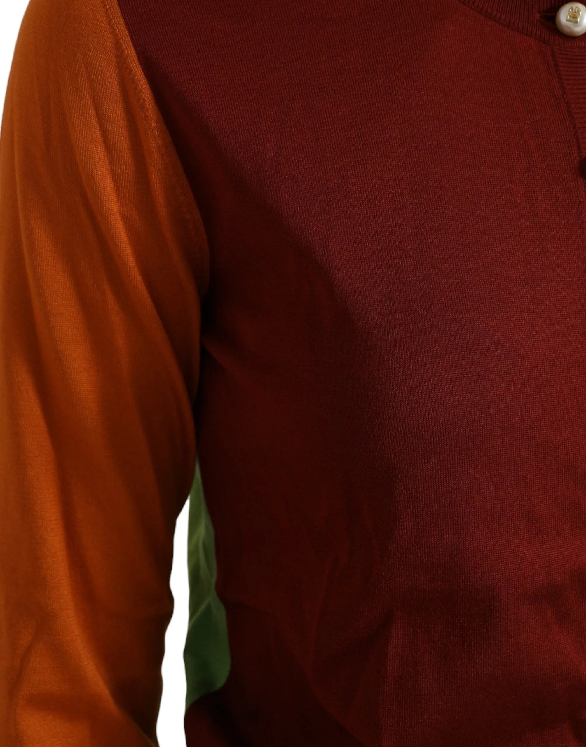 Dolce & Gabbana Elegant Silk Cardigan Sweater in Vibrant Women's Tones