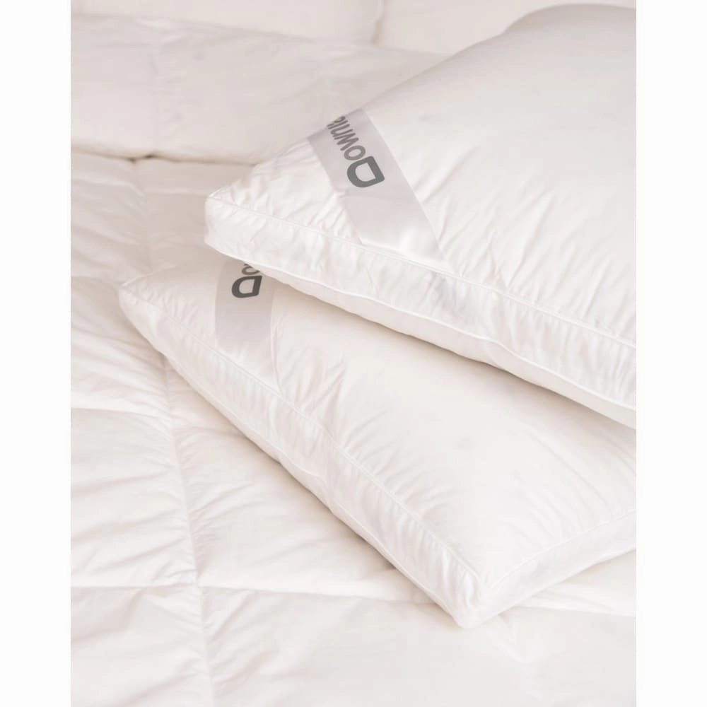 Downia White Goose Down Double Surround 330-thread Count Pillow