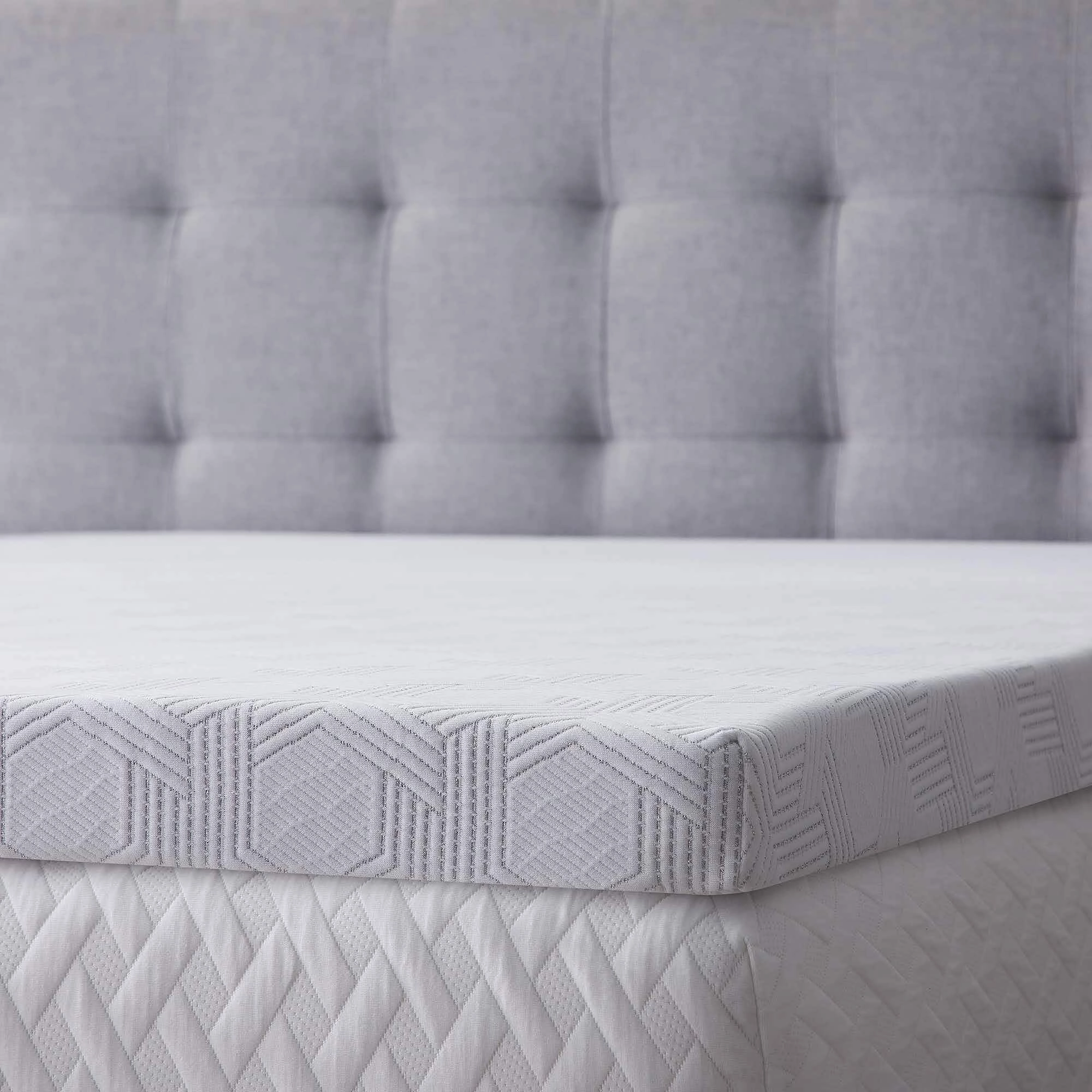 Dr. Oz Straight to Sleep 3 in. Full Memory Foam Dual-Sided Mattress Topper with Cover - White