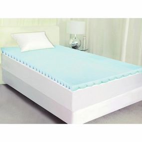 Dream Form Essential Blue Swirl Twin XL-size Memory Foam Mattress Topper mattress pads,mattress topper,bed protection