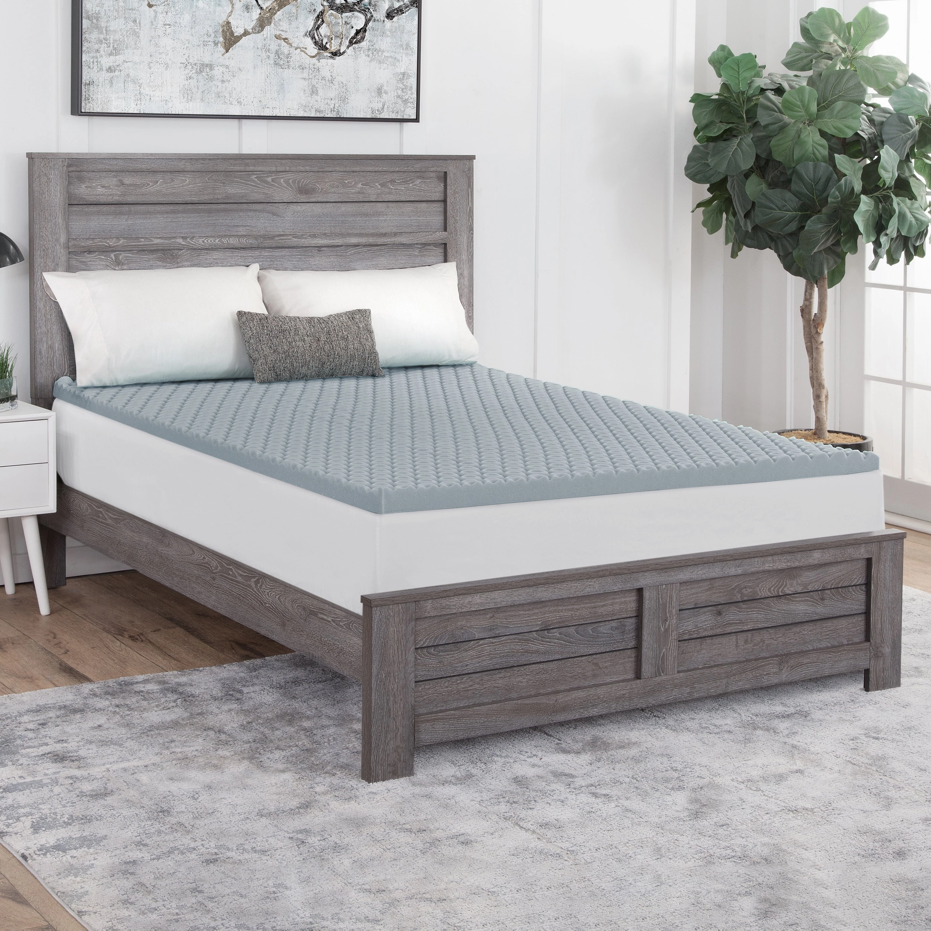 Dream Serenity Cool Point Graphite-Infused Memory Foam Mattress Topper mattress pads,mattress topper,bed protection