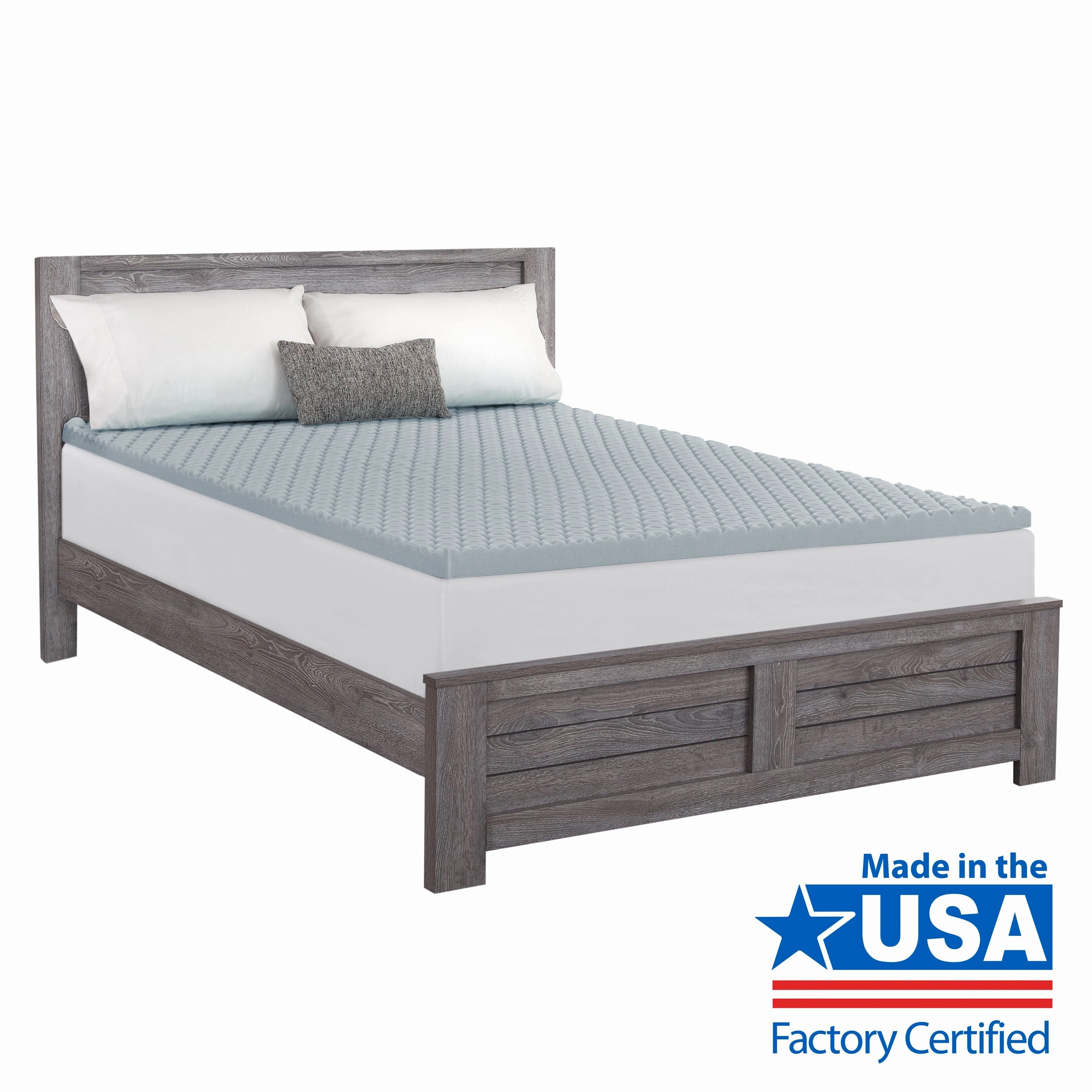 Dream Serenity Cool Point Graphite-Infused Memory Foam Mattress Topper