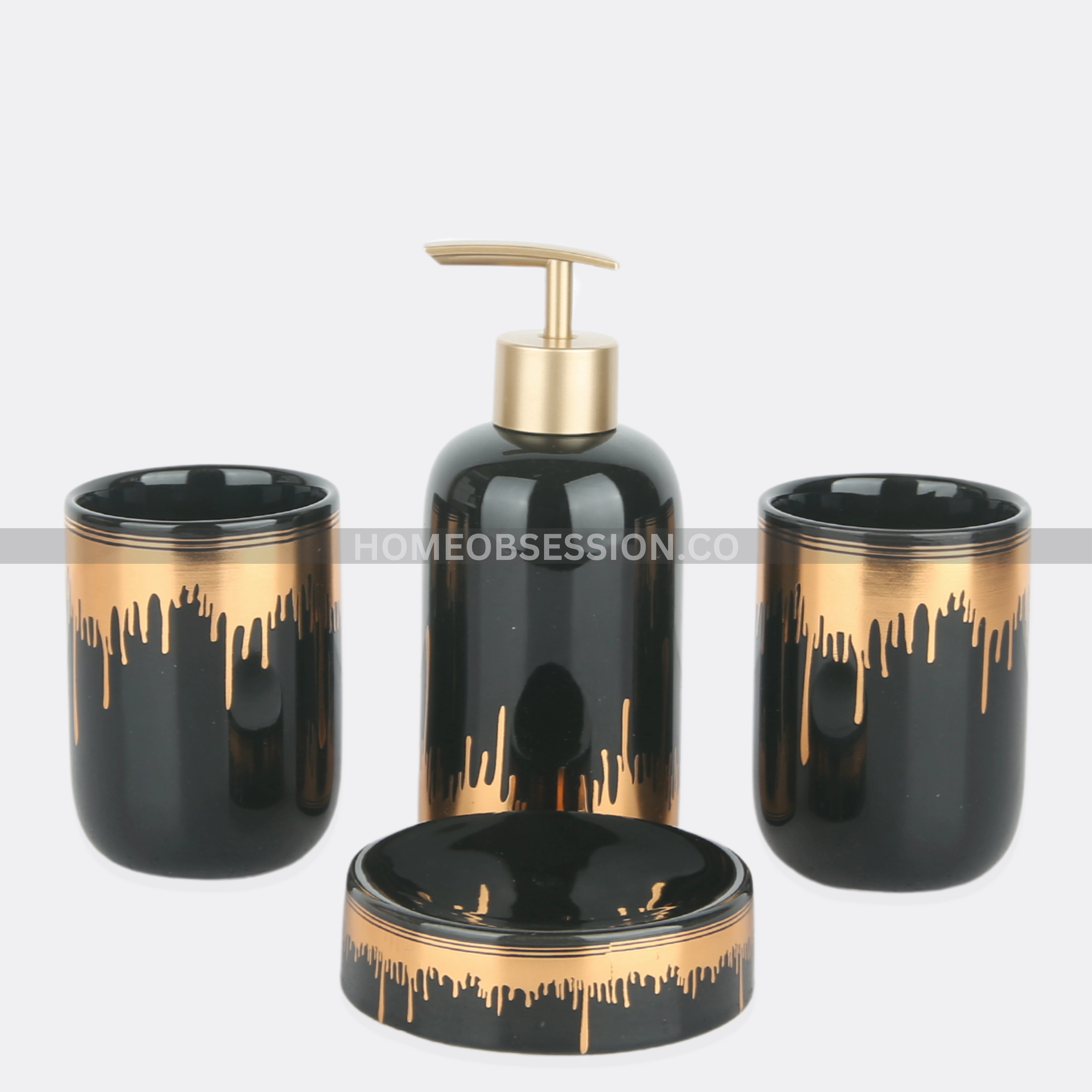 Drizzle Bath Set Shower Curtain,Waterproof Curtain