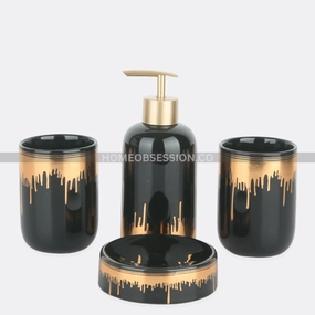 Drizzle Bath Set Shower Curtain,Waterproof Curtain